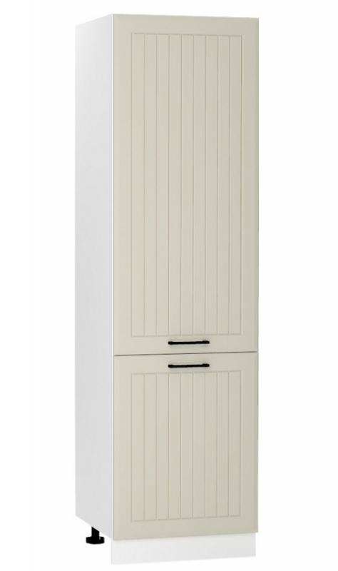 D60LOP/L d. skříň 2-dveřová na vest. lednici INGRID bílá/coffee mat