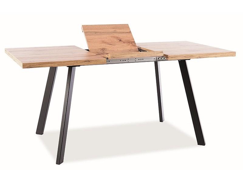 Jídelní stůl rozkládací MOST 120x80 dub artisan/černá