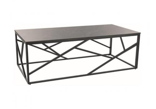 Konferenční stolek MACADA A III černý kov/efekt šedý mramor