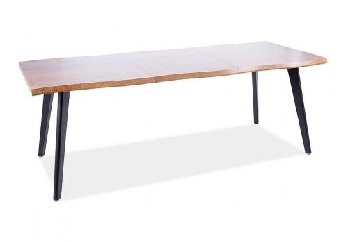 Jídelní stůl rozkládací FRISCO 150(210)x90, barva dub artisan/černá