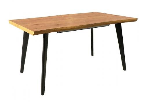 Jídelní stůl rozkládací FRISCO 120(180)x80, barva dub/černá