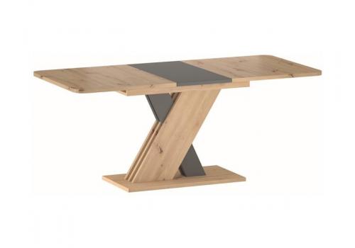 Jídelní stůl rozkládací XELY 140 (180) x 85 dub artisan/antracit