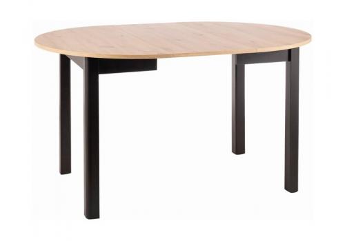 Jídelní stůl rozkládací DENY 102 dub artisan/černá mat