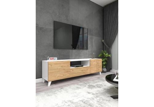 Televizní stolek AMANDA barva bílá/borovice